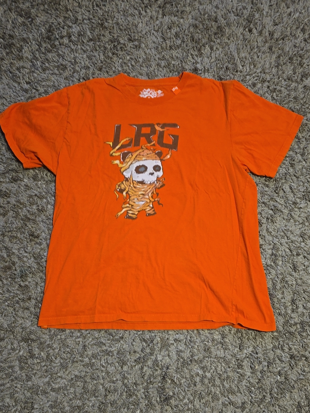LRG Orange Skull Graphic Short Sleeve T-Shirt